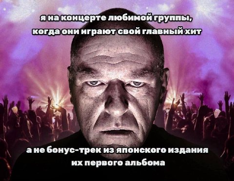 я на концерте любимой группы, когда они играют свои главныи хит ане бонус-трек из японского издания первого альбома