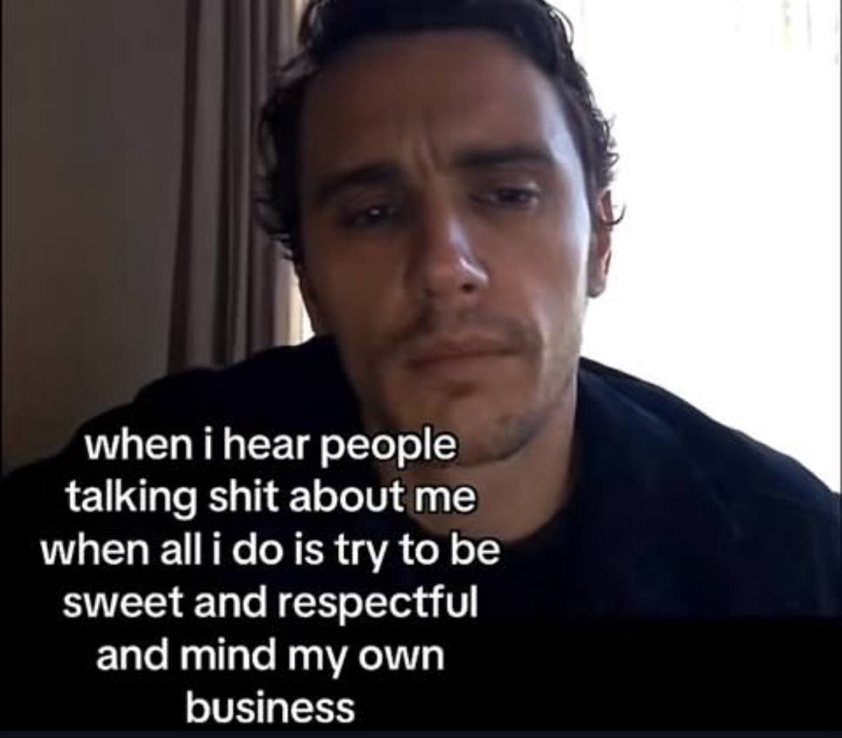 when i hear people talking shit about me when alli is try to be sweet and respectful and mind my own business