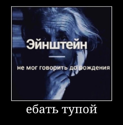 Эинштейн не мог говорить до рождения a ебать тупой