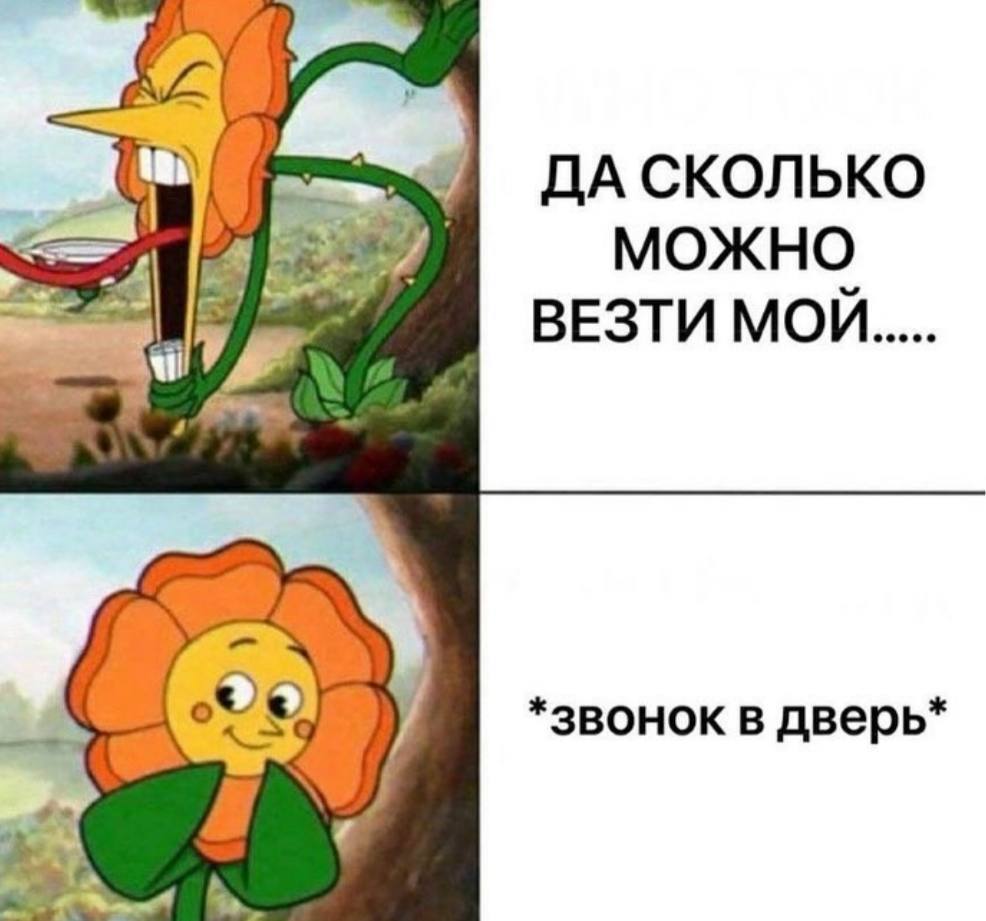 ДА СКОЛЬКО МОЖНО ВЕЗТИ МОЙ *3BOHOK в дверь* to