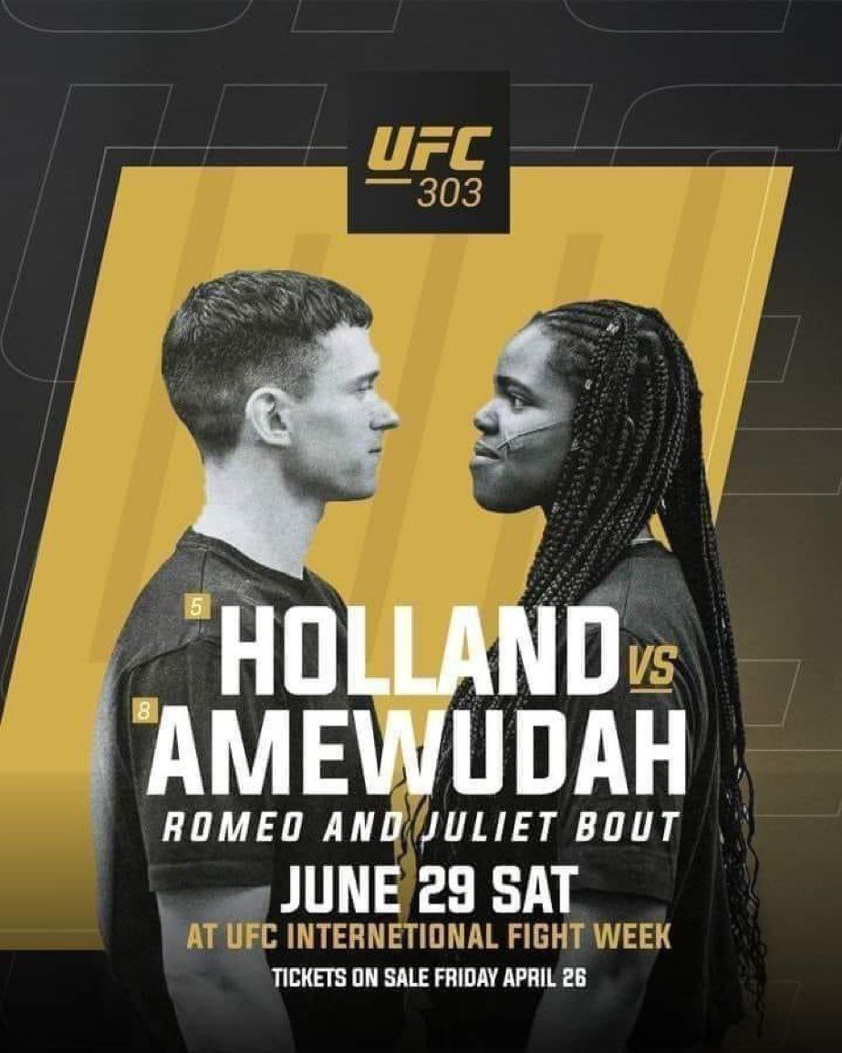 Urc 303 Dis AME UDAH ROMEO AND BOUT JUNE 29 SAT INTERNETIONAL FIGHT WEEK TICKETS ON SALE FRIDAY APRIL 26