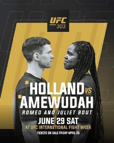 Urc 303 Dis AME UDAH ROMEO AND BOUT JUNE 29 SAT INTERNETIONAL FIGHT WEEK TICKETS ON SALE FRIDAY APRIL 26