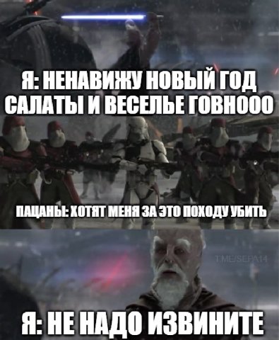Я: НЕНАВИЖУ НОВЫЙ ГОД И ВЕСЕЛЬЕ ГОВНООО ПАЦАНЫ: ХОТЯТ МЕНЯ ЗА ЭТО ПОХОДУ УБИТЬ Я: НЕНАДО ИЗВИНИТЕ