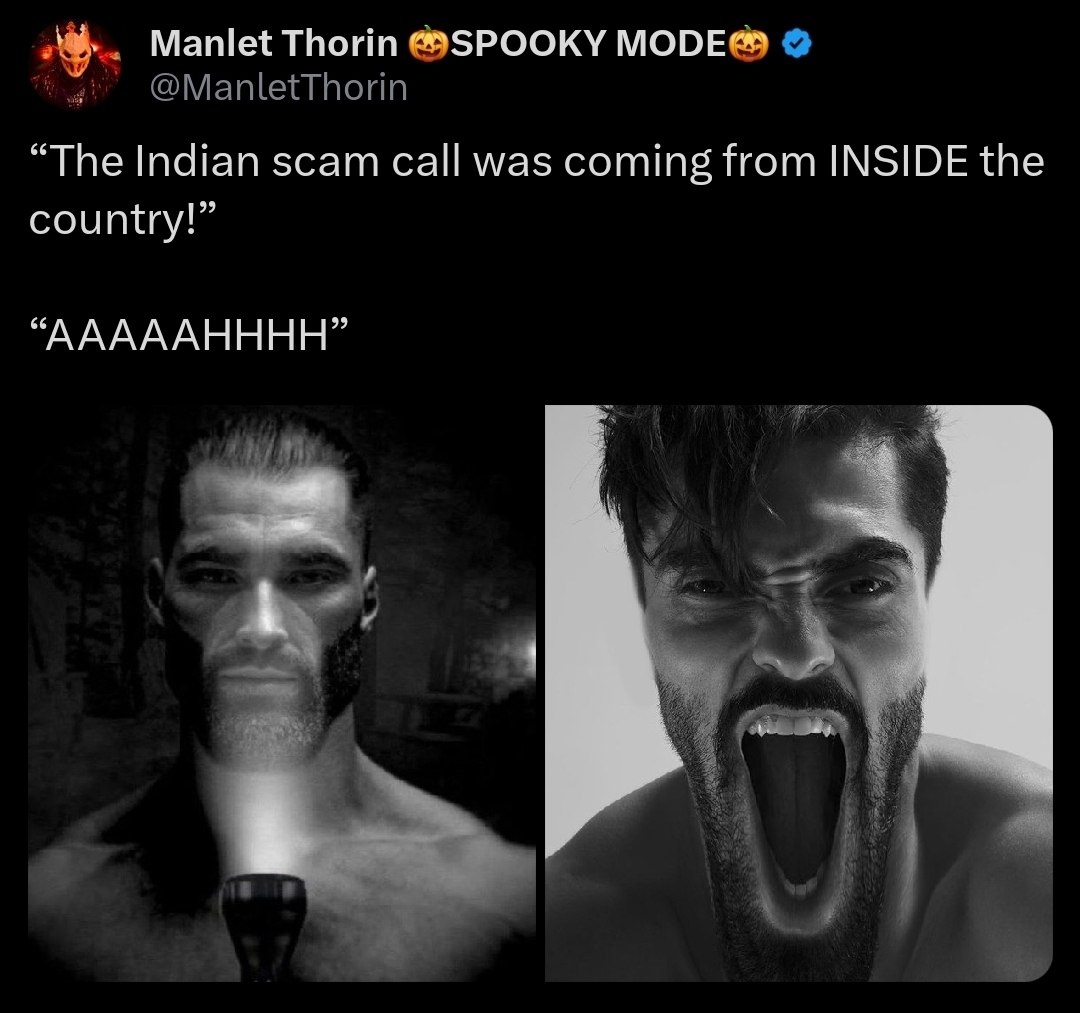Manlet Thorin ““SPOOKY “The Indian scam call was coming from INSIDE the country “АААААНННН”