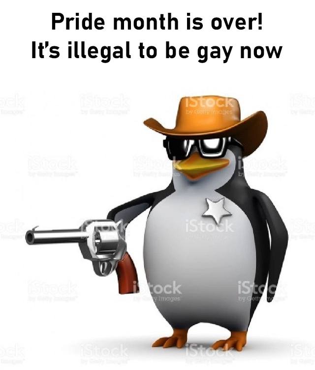 Pride month is over! It's illegal to be gay now