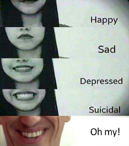 Нарру Sad Depressed Suicid my!