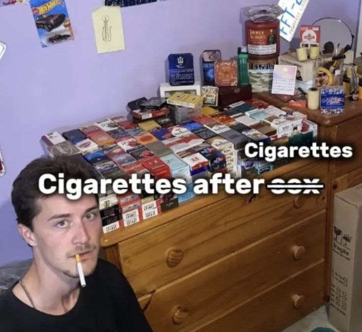 Cigarettes в Cigarettes after