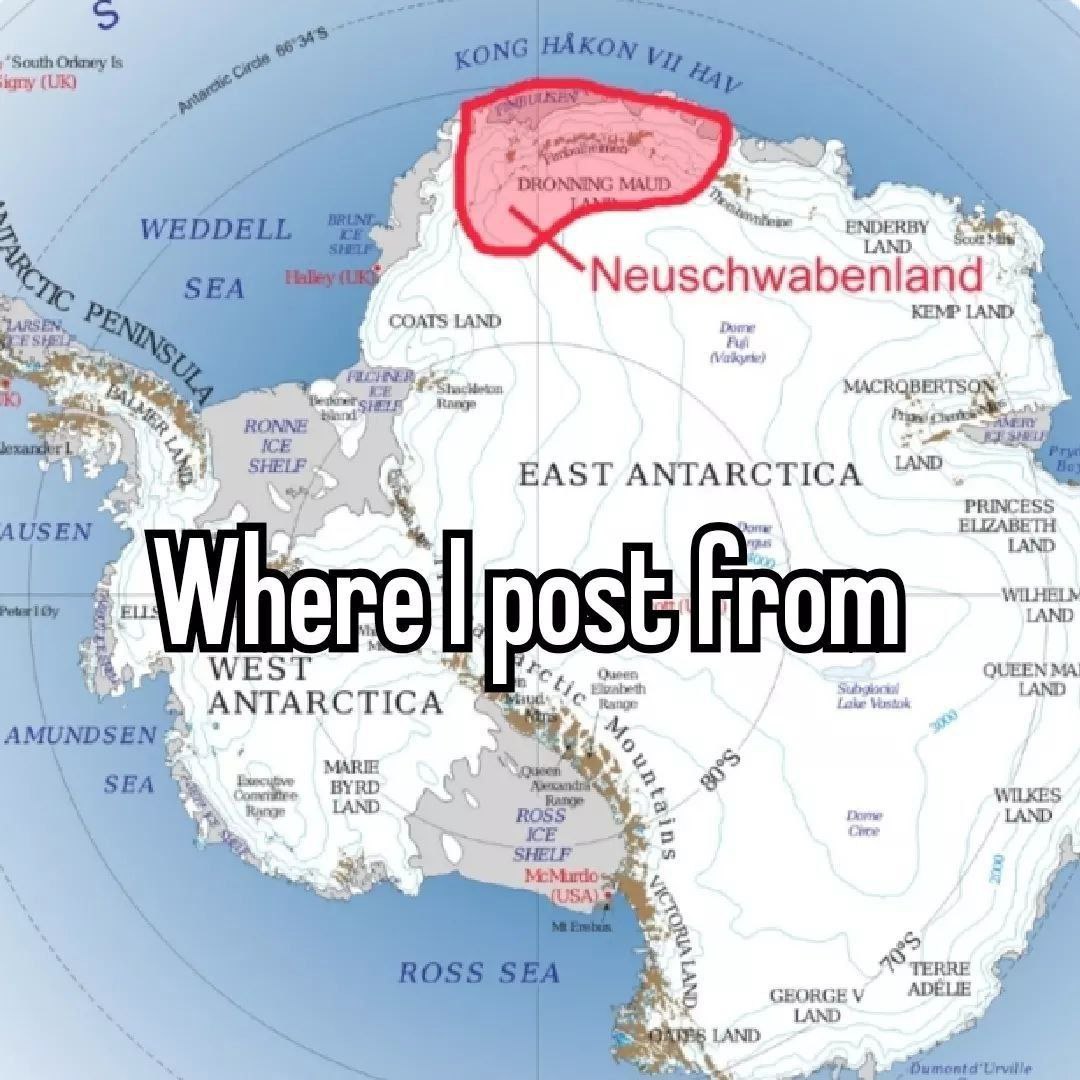 “South ENDERBY Neuschwabenland COATS LAND KEMP LAND MACRQBERTSO EAST ANTARCTICA “PRINCESS Where WEST QUEEN ANTARCTICA BYRD 05: У