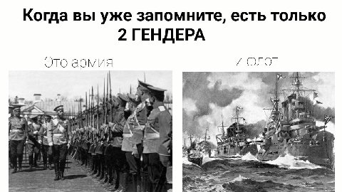 Когда вы уже запомните, есть только 2 ГЕНДЕРА Это армия и 7 с a в