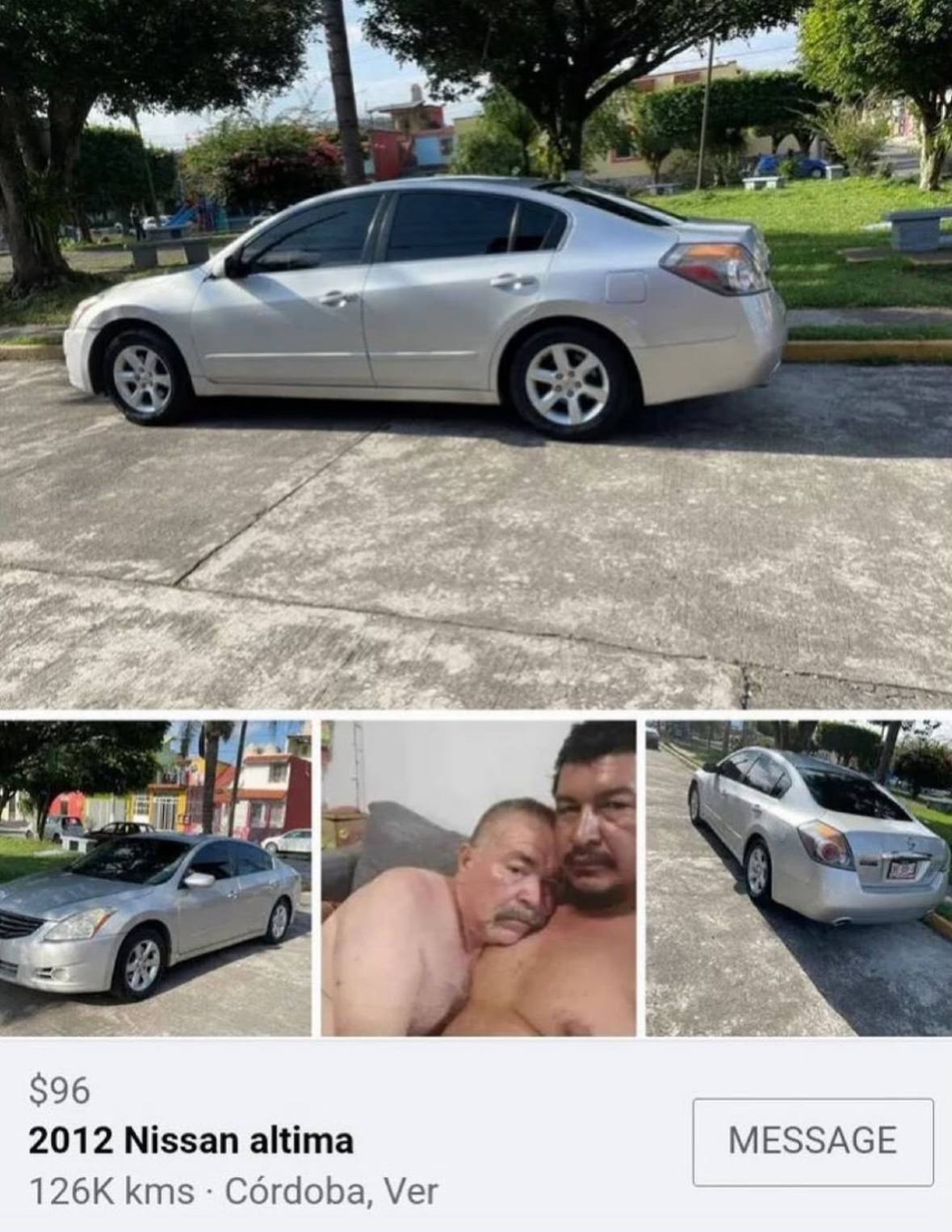 7 $96 2012 Nissan altima MESSAGE kms Cordoba, Ver