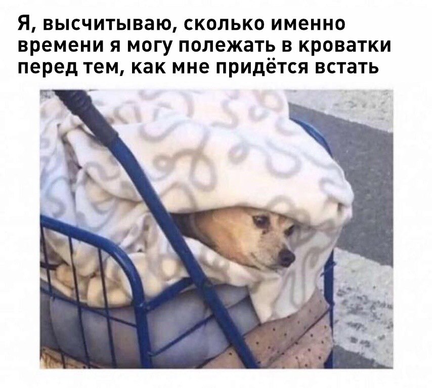 Я, высчитываю, сколько именно времени я могу полежать в кроватки перед тем, как мне придется встать в a,