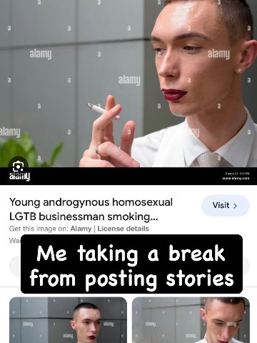 Young androgynous homosexual Visit LGTB businessman smoking... Get this image on: Alamy License details Wai Me taking a break from posting stories