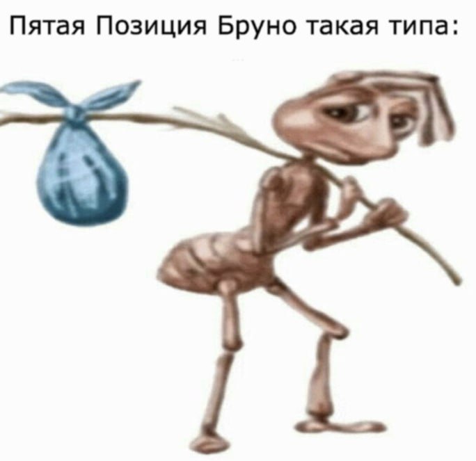Пятая Позиция Бруно такая типа: