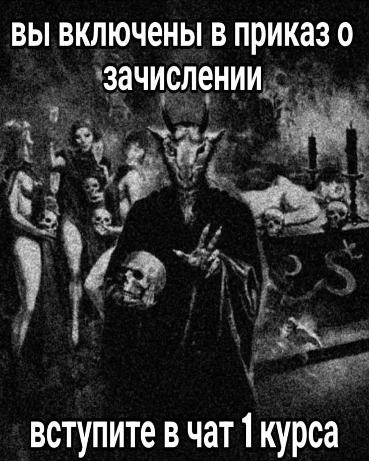 вы включены в приказ о зачислении 3 А вступите в чат 1 курса