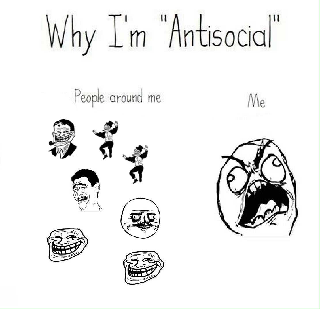 Why ‘Antisocial People me Я