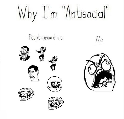Why ‘Antisocial People me Я