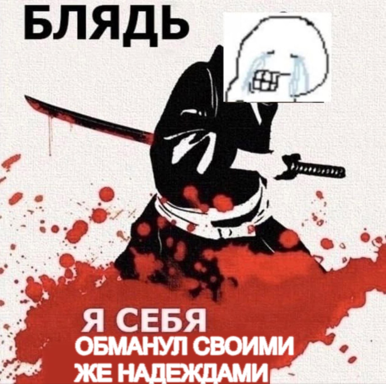БЛЯДЬ Я СЕБЯ ОБМАНУЛ СВОИМИ ЖЕ НАДЕЖДАМИ
