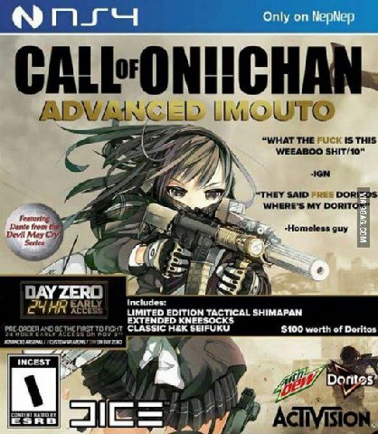 OUT “WHAT THE FUCK IS THIS WEEABOO SHIT/10” 7 -IGN A THEY SAID FREE DORITO=? Featuring Devil May Dante from -Homeless guy a i‘ Includes: LIMITED EDITION TACTICAL SHIMAPAN ЕЕ EXTENDED КМЕ PRE-ORDE RAN 