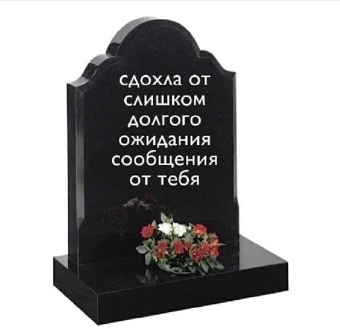 сдохла долгого ожидания сообщения от тебя