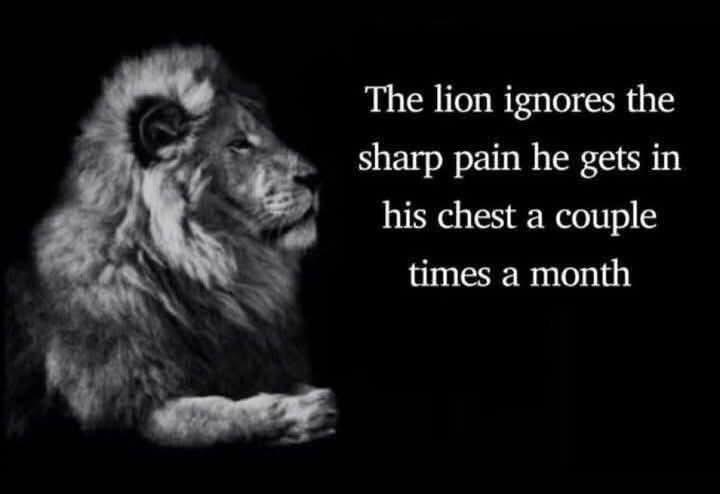 The Поп ignores the sharp pain he gets in his chest a couple times a month