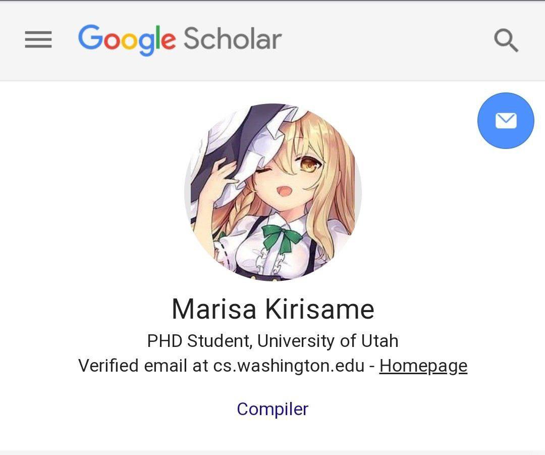 Google Scholar Marisa Kirisame PHD Student, University of Utah Verified email at cs.washington.edu Homepage Compiler