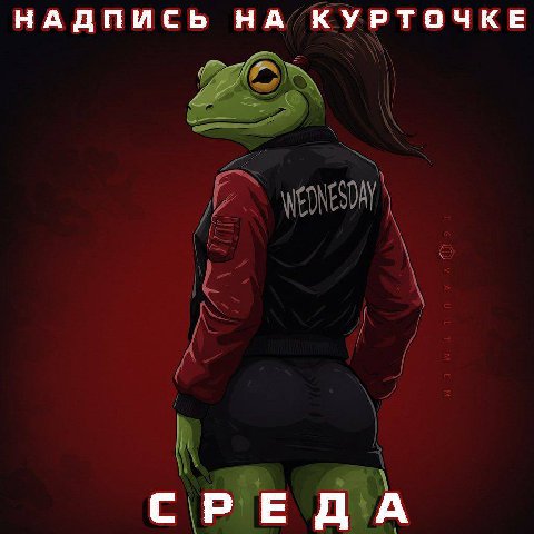 НАДПИСЬ НА КУРТОЧКЕ СРЕДА