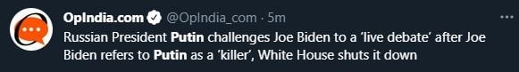 Looking forward to world leader Bloodsports livestreams when the President of India is the mod who has to say:

''Ok Vladimir we have a $100 superchat from Tonald Drumpf asking 

'Is it possible to ba