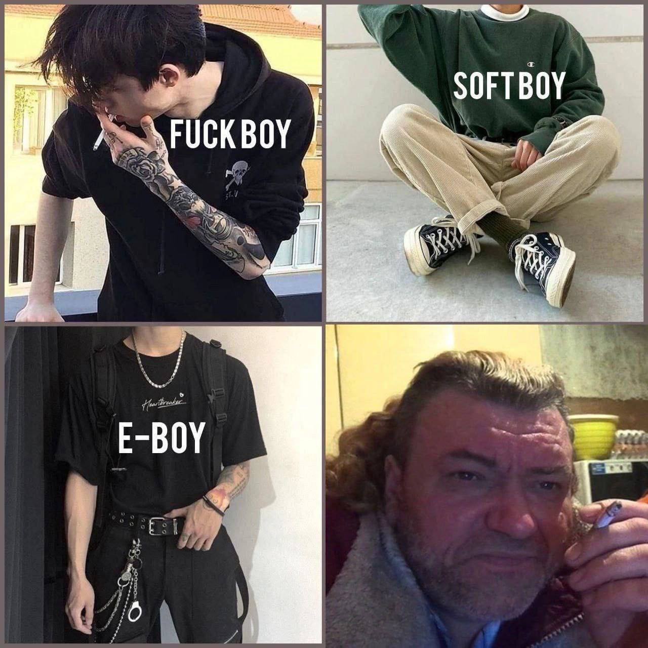 4 я SOFTBOY FUCK BOY ine а E-BOY