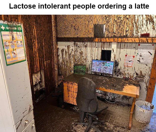 Lactose intolerant people ordering a latte