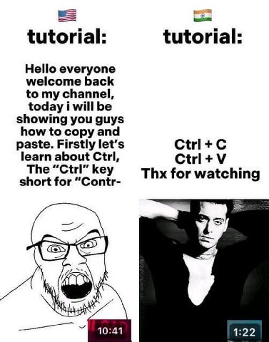 tutorial: tutorial: Hello everyone welcome back to my channel, today i will be showing you guys how to copy and paste. Firstly let’s learn about Ctrl, The key Thx for watching 1:22