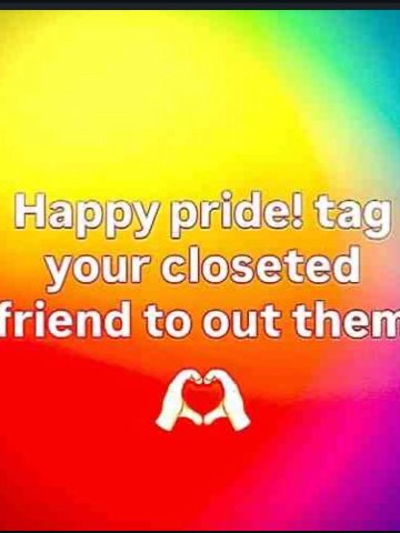 Happy pride! tag yourcloseted riend to out then