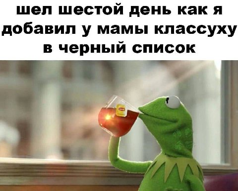 шел шестой день как я добавил у мамы классуху в черный список 4