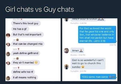 Girl chats Guy chats aly There's this local guy He has a of For God so loved the worid that he gave his one and only But that's not important Son, that whoever believes in him shall not perish but hav