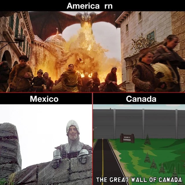 America Mexico Canada А ТНЕ WALL OF CANADA