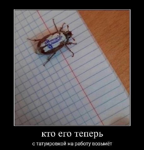 кто его теперь с татуировкой на работу возьмёт