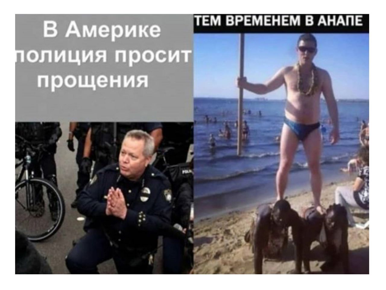 В Америке ТЕМ ВРЕМЕНЕМ В АНАПЕ олиция просит прощения рощ