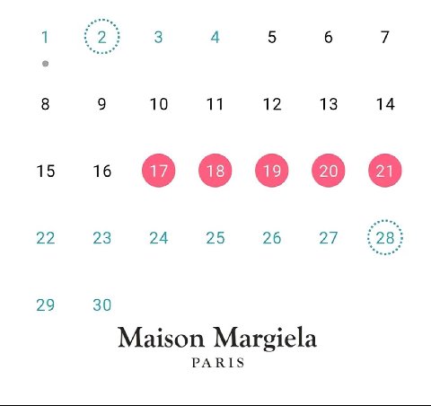 3 4 5 6 7 10 11 12 13 14 15 16 000090 22 23 24 25 26 27 28 29 30 Maison Margiela PARIS