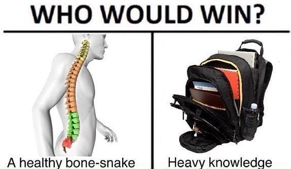 WIN? A healthy bone-snake Heavy knowledge