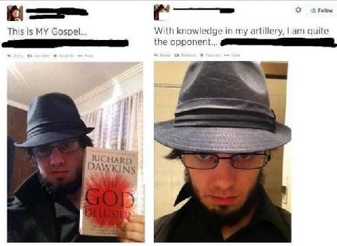 Follow if* This is MY Gospel... With knowledge in my artillery, quite the A;