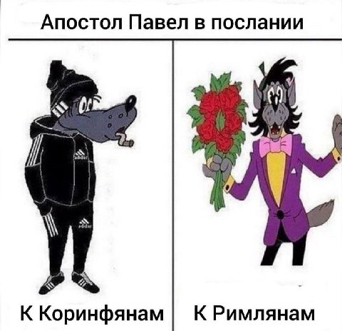 Апостол Павел в послании К Коринфянам К Римлянам