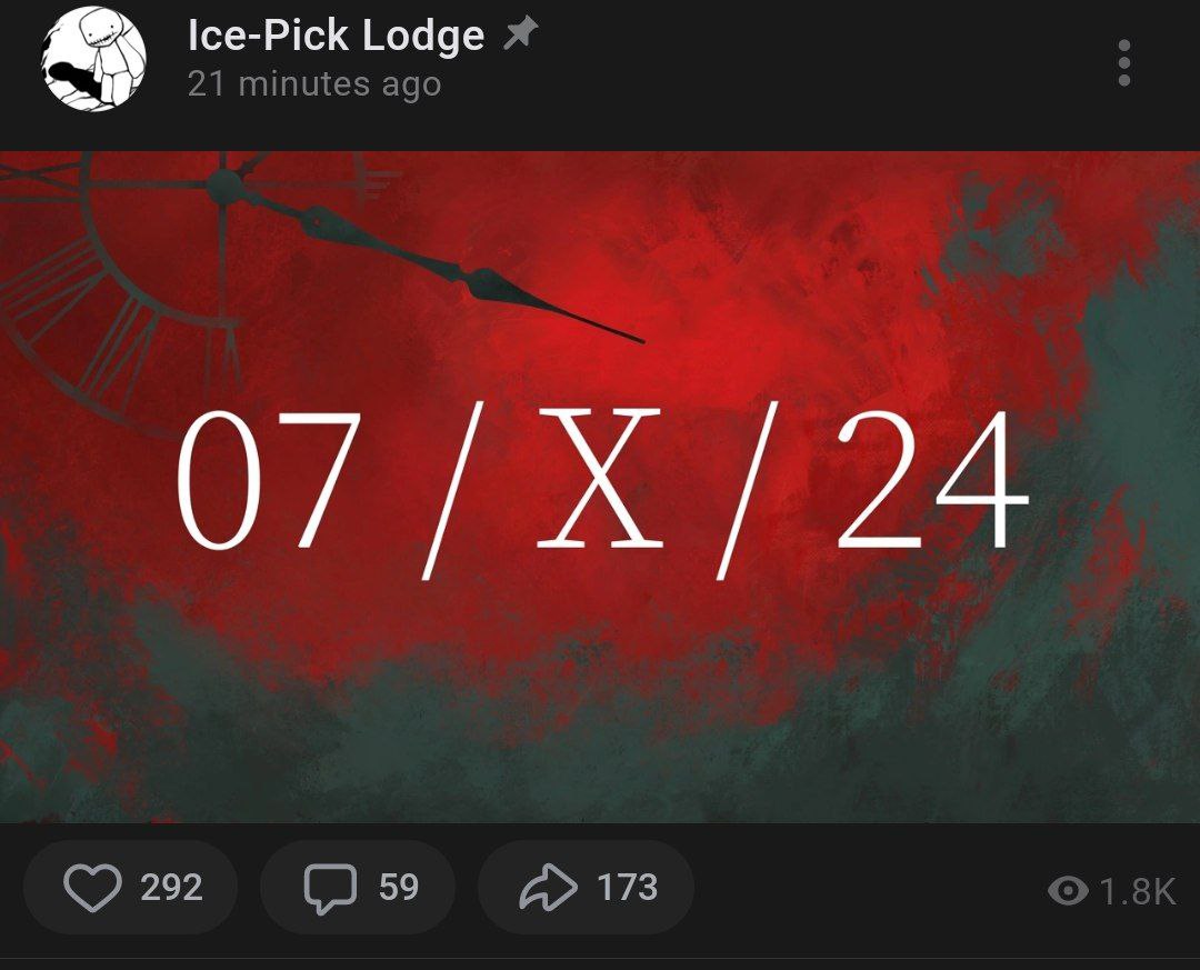 I'm sure he will say something like "Pathologic 2 routes will come in 2026 as paid DLC"