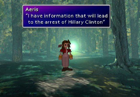 Aeris “lhave information that will lead to the arrest of Hillary Clinton”