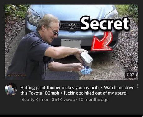 Sec 7:02 Huffing paint thinner makes you invincible. Watch me drive this Toyota fucking zoinked out of gourd. Scotty Kilmer views 10 months ago