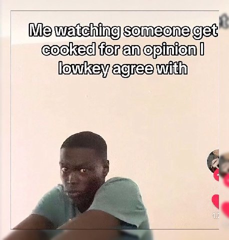 Me matching tor an opinion I