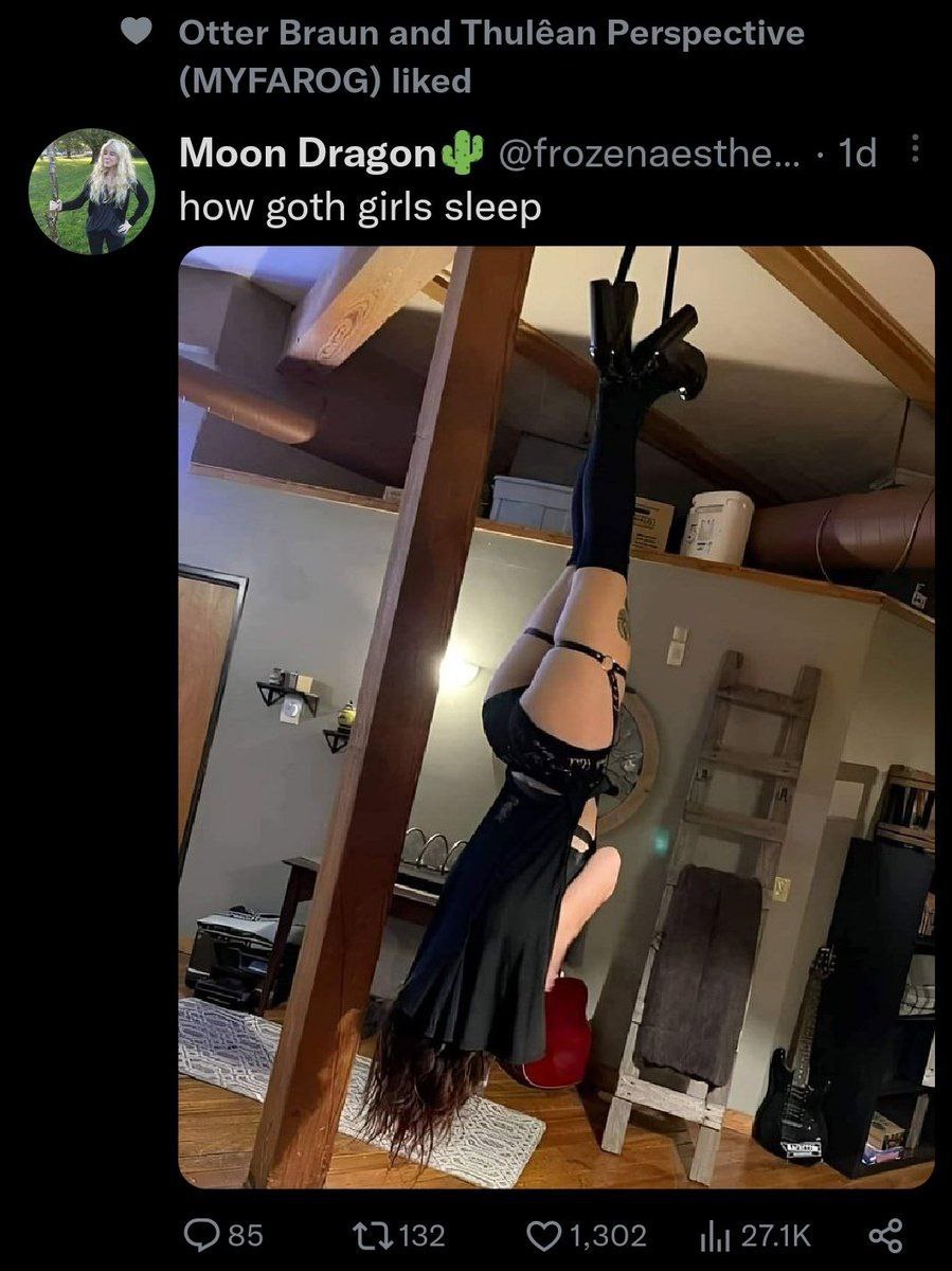 Moon Dragon how goth girls sleep
