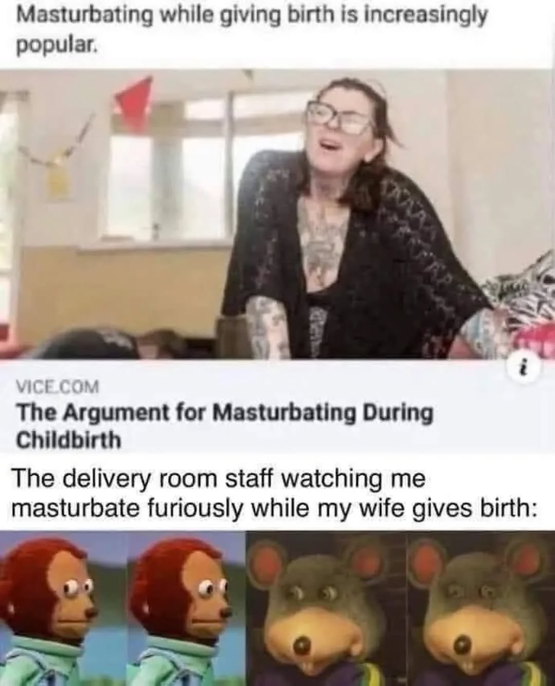 Masturbating while giving birth is increasingly popular. The for Masturbating During Childbirth The delivery room staff watching me masturbate furiously while my wife gives birth: