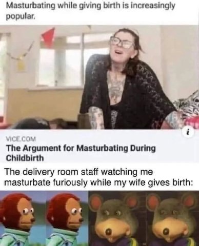 Masturbating while giving birth is increasingly popular. The for Masturbating During Childbirth The delivery room staff watching me masturbate furiously while my wife gives birth: