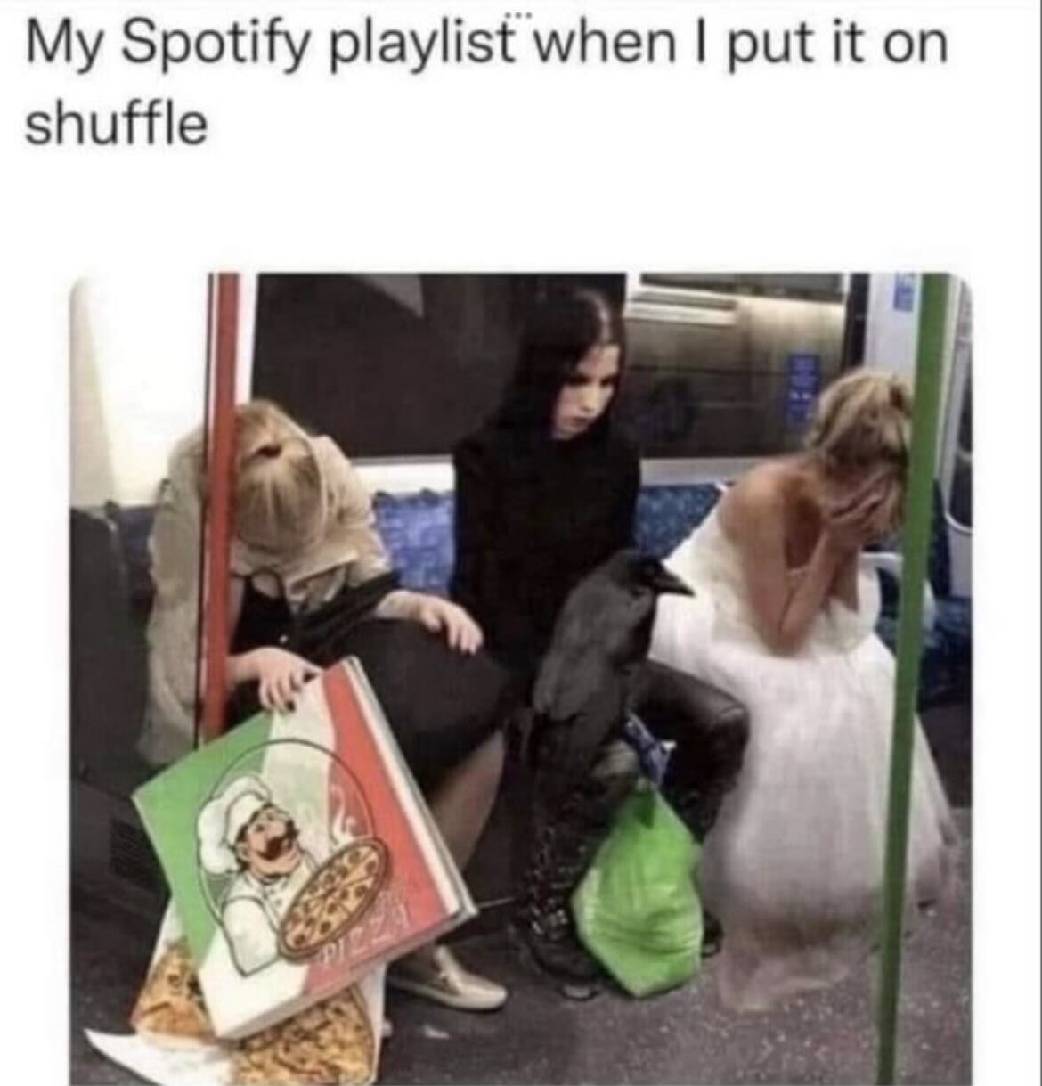 My Spotify playlist when put it on shuffle