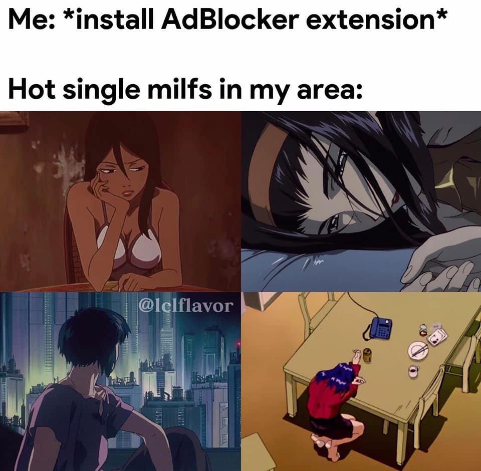 *install AdBlocker extension* Hot single milfs in my area: