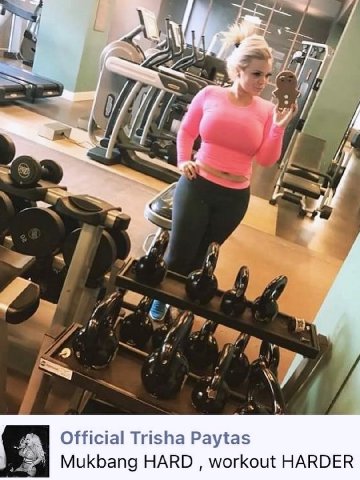 Official Trisha Paytas Mukbang HARD workout HARDER